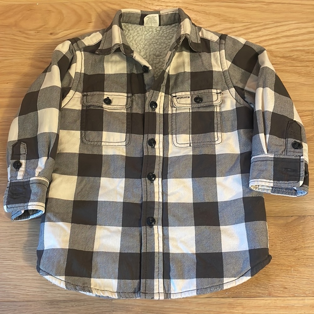 Apres Ski Buffalo Check Faux Sherpa & sweater bundle, size: 2T